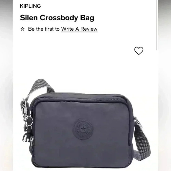 KIPLING Silen Blueish Gray Crossbody Bag - Picture 2 of 14